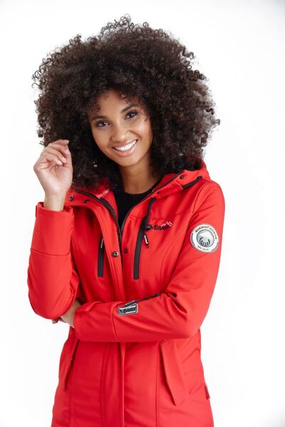 Navahoo Zimtzicke Damen lange Softshell Jacke Vierteljährliche Förderung