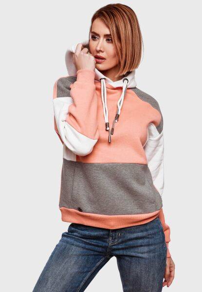 Navahoo Navahoo Babykätzchen Damen Blocking Color Hoodie Kapuzenpullover Bis zu 55% Rabatt
