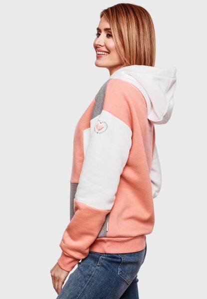 Navahoo Navahoo Babykätzchen Damen Blocking Color Hoodie Kapuzenpullover Bis zu 55% Rabatt