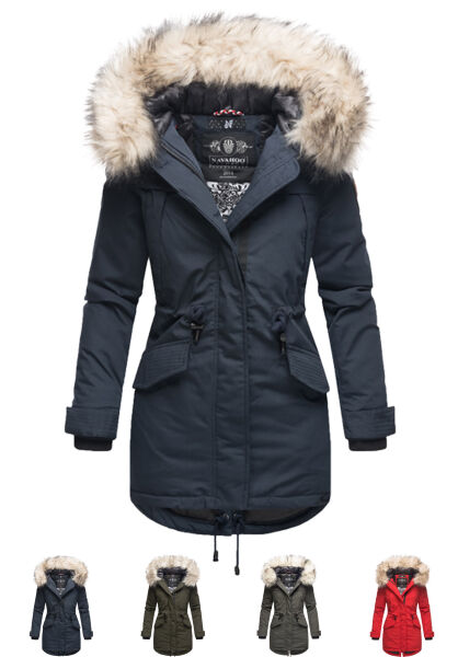 Navahoo Navahoo Lady Like Damen Winterjacke mit Kapuze Black Friday Preise