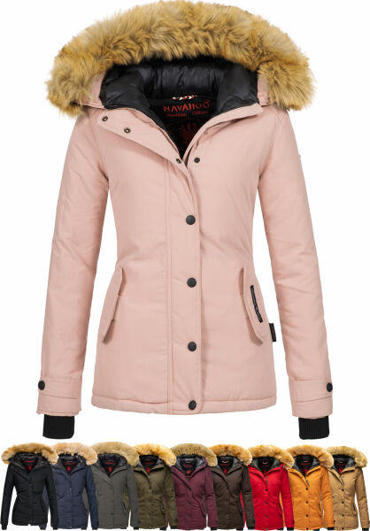 Navahoo Navahoo Laura warme Damen Winterjacke mit Kapuze Im Verkauf