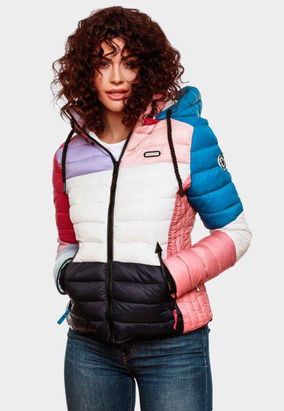 Navahoo Navahoo Lulana Multikulti Damen Steppjacke Colour Blocking Design Outlet