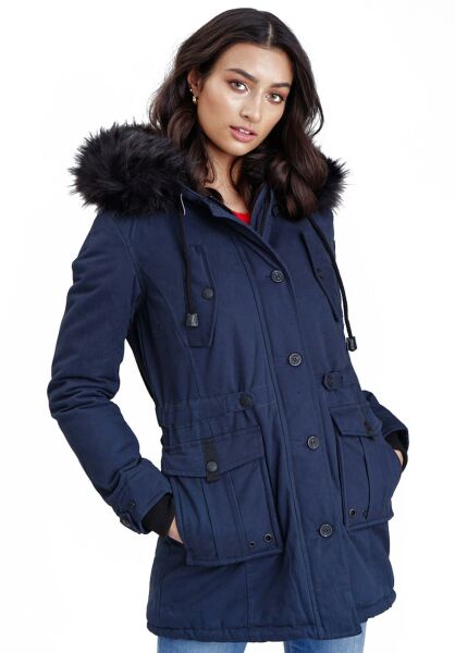 Navahoo Navahoo Luluna Damen Winterjacke mit Kunstfell Auslauf