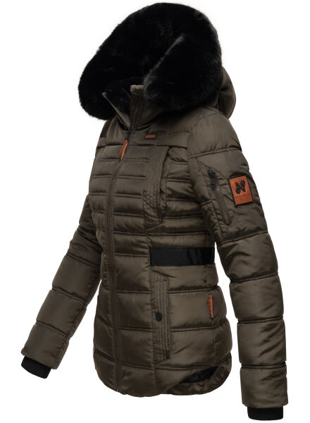 Navahoo Navahoo Melikaa Damen Winterjacke mit Kunstfellkragen & Kapuze Günstiger Verkauf