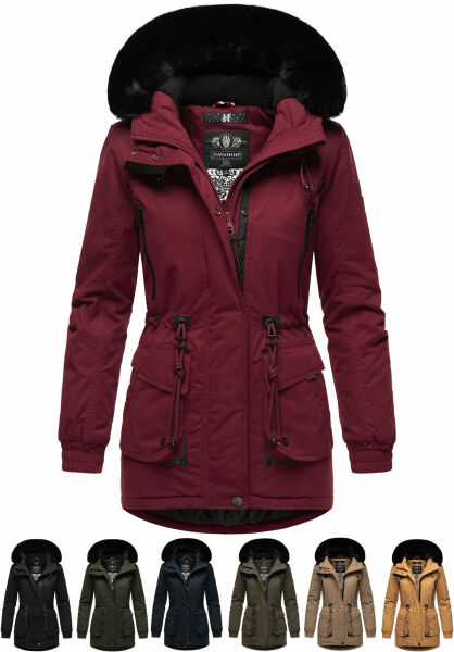 Navahoo Navahoo Olessaa Damen halblange Winterjacke mit Kapuze Rabatt