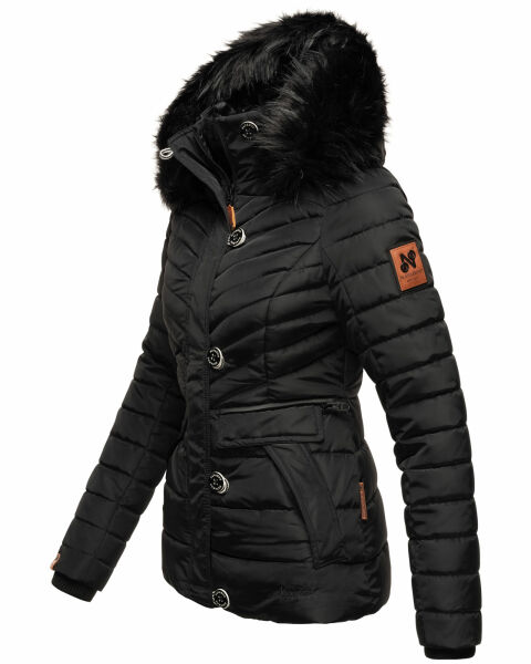 Navahoo Navahoo Wisteriaa Damen Winter Steppjacke mit Kapuze und Fellkragen Tägliche Deals