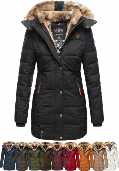 Navahoo Damen Winterjacke mit Kapuze zollfrei