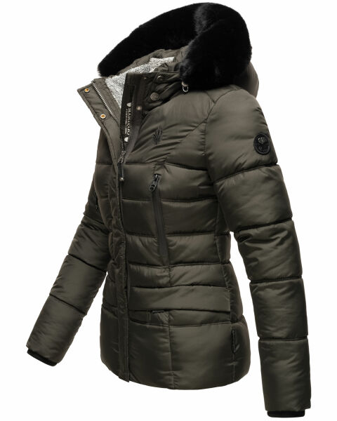 Navahoo Loveleen Damen Winter Steppjacke mit Teddyfell und Fellkragen Rabatte dieses Monats