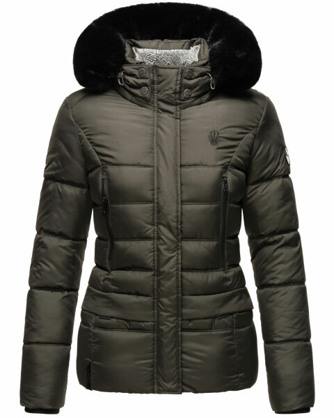 Navahoo Loveleen Damen Winter Steppjacke mit Teddyfell und Fellkragen Rabatte dieses Monats