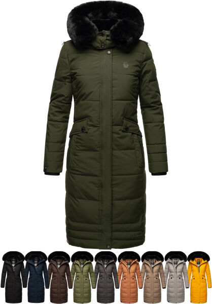 Navahoo Navahoo Fahmiyaa Damen lange Winterjacke mit Kapuze Günstiger Verkauf