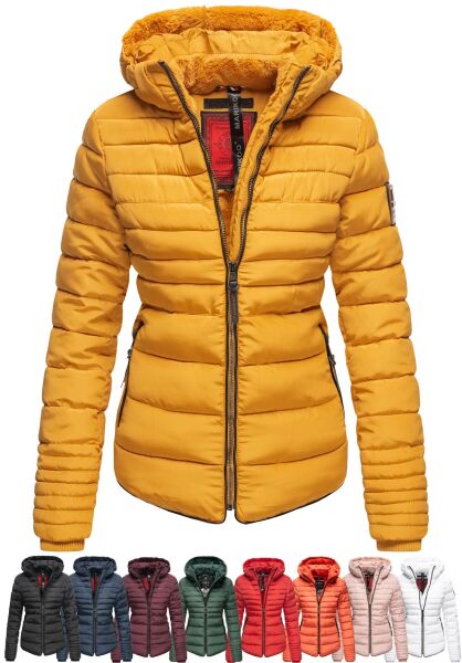 Navahoo Amber Damen Winter Steppjacke mit Teddyfell Rabatt