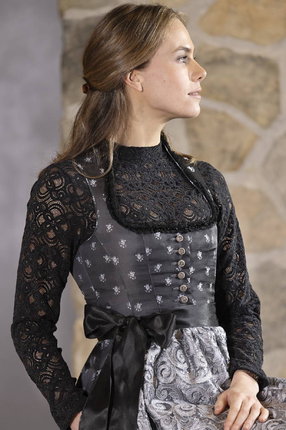 Nina Von C. Dirndl Bluse, langarm Große Rabatte