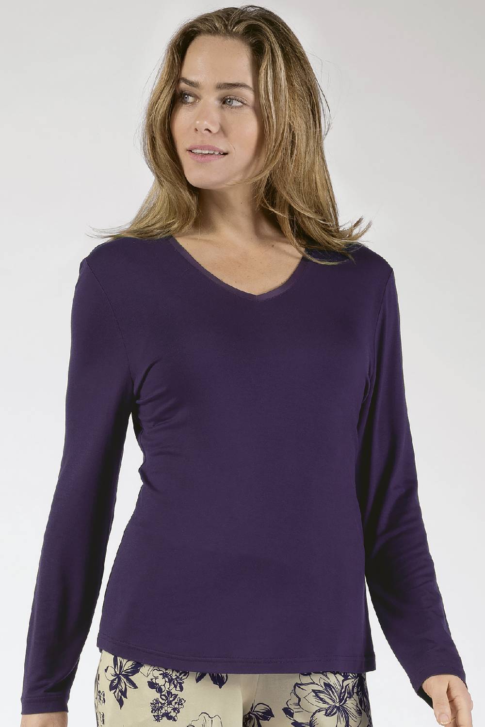 Nina Von C. Langarm Shirt, Modal Kostenlose Rückgabe
