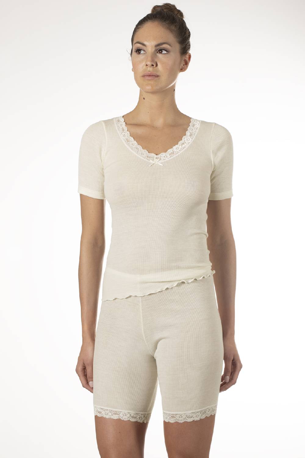 Nina Von C. Halbarm Shirt, WOOL SILK Fabrik Onlineshop