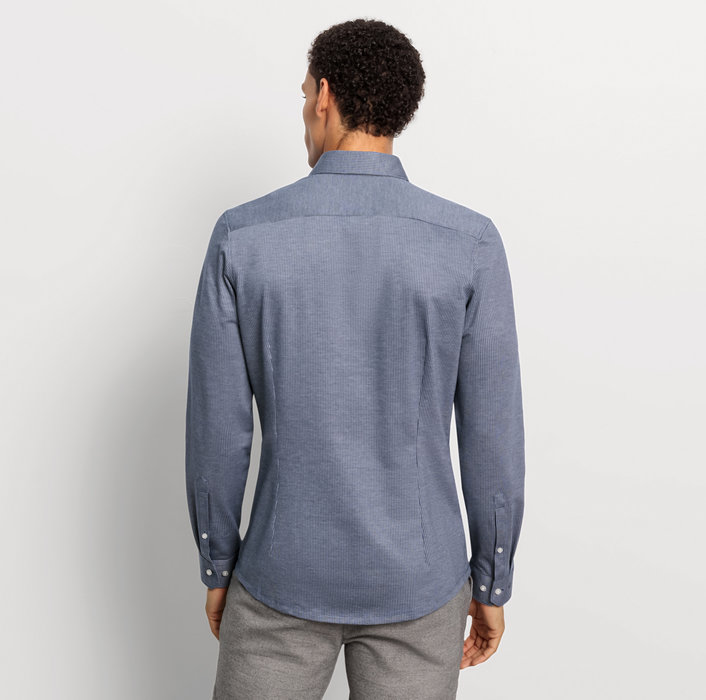 Oblymp No. Six 24/SevenBusinesshemd, super slim, Modern Kent, Marine Lagerräumung