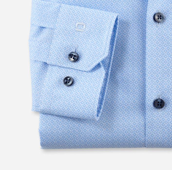 Oblymp No. SixBusinesshemd, super slim, Modern Kent, Bleu Online Outlet