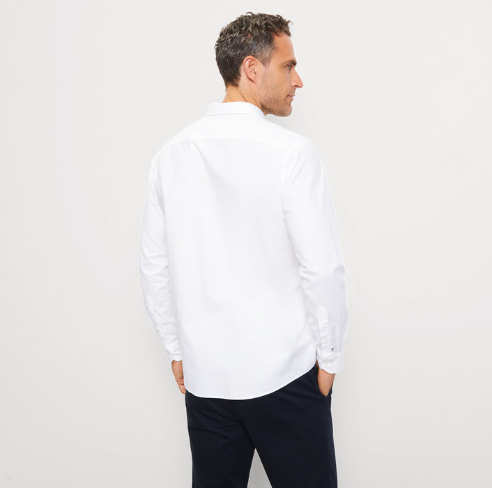 Oblymp Casual, Freizeithemd, regular fit, Button-down, Weiß Black Friday Preise