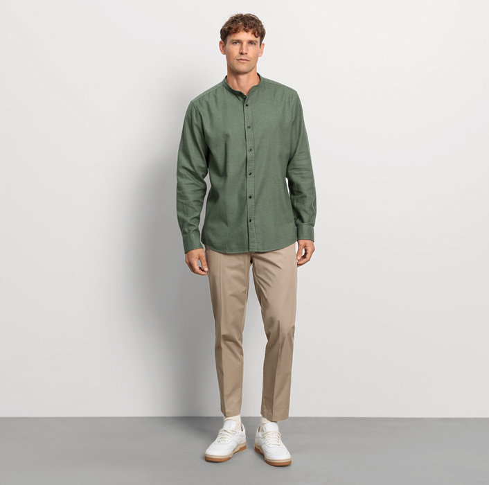 Oblymp Casual, Freizeithemd, regular fit, Stehkragen, Oliv Angebote