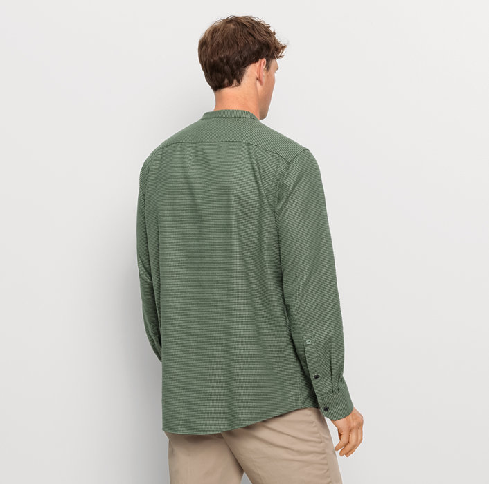 Oblymp Casual, Freizeithemd, regular fit, Stehkragen, Oliv Angebote