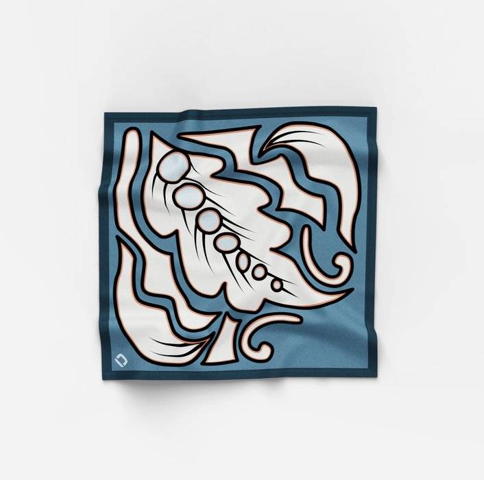 Oblymp Bandana, 60x60cm, Rauchblau Flash Sale