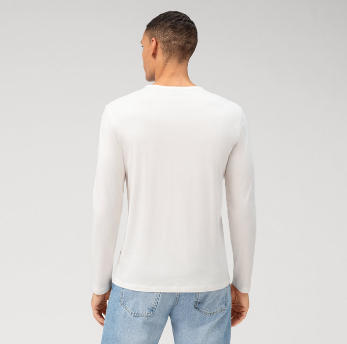 Oblymp Casual Wirk, Longsleeve, Off White Zeitbegrenzte Promotion