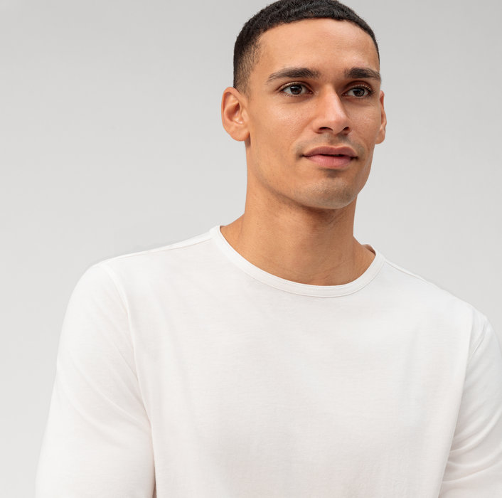 Oblymp Casual Wirk, Longsleeve, Off White Zeitbegrenzte Promotion
