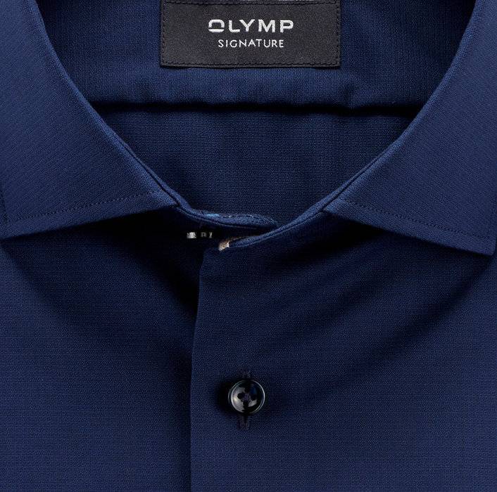 Oblymp SIGNATURE, Businesshemd, tailored fit, SIGNATURE Kent, Nachtblau Nur noch ein Tag übrig