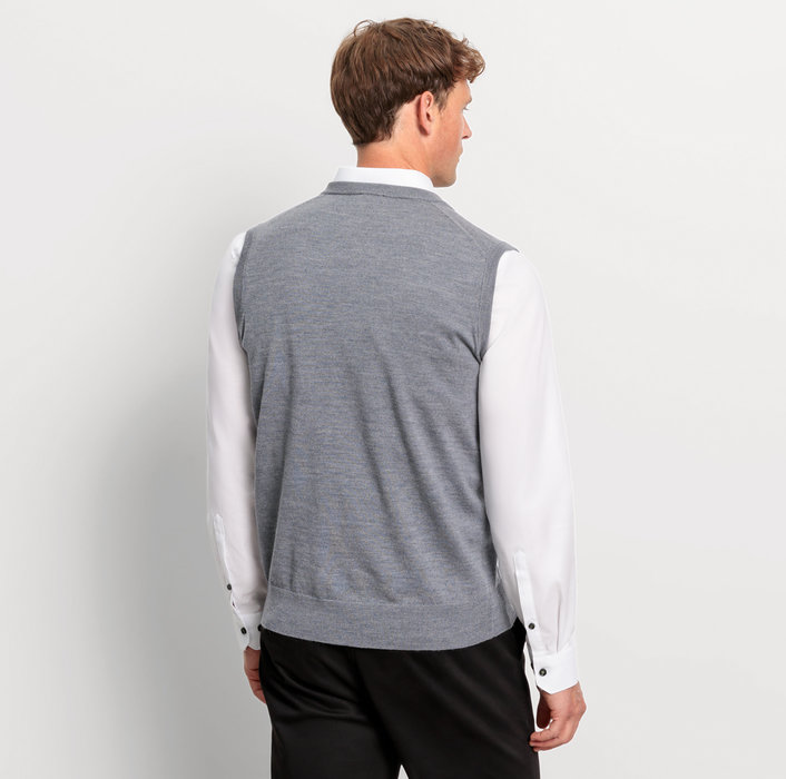 Oblymp Casual Strick, Pullunder, Silbergrau zollfrei
