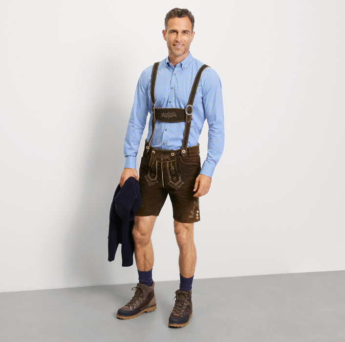 Oblymp Level Five, Businesshemd, body fit, Button-down, Royal Fabrikverkauf