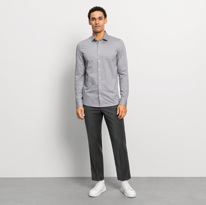 Oblymp Level Five 24/Seven, Businesshemd, body fit, Modern Kent, Schwarz Günstig kaufen