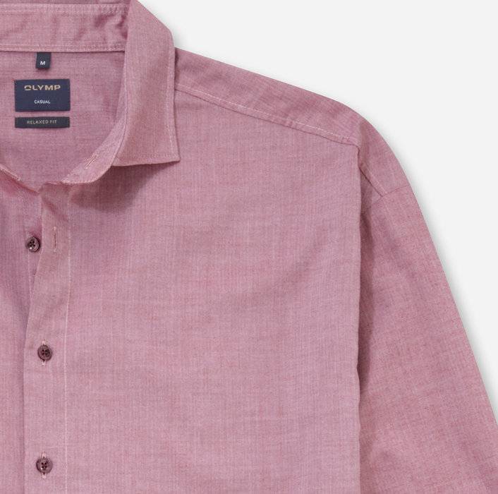 Oblymp Casual, Freizeithemd, relaxed fit, Rot Exklusivangebot