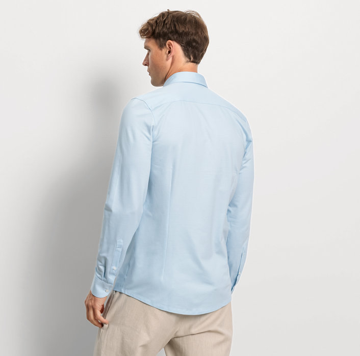 Oblymp Level Five 24/Seven, Businesshemd, body fit, Modern Kent, Bleu Valentinstagsangebot