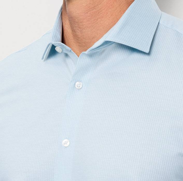 Oblymp Level Five 24/Seven, Businesshemd, body fit, Modern Kent, Bleu Valentinstagsangebot