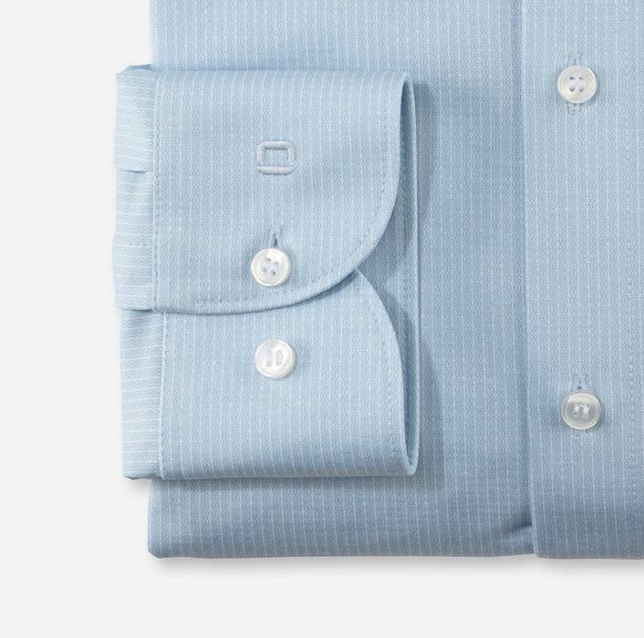 Oblymp Level Five 24/Seven, Businesshemd, body fit, Modern Kent, Bleu Valentinstagsangebot