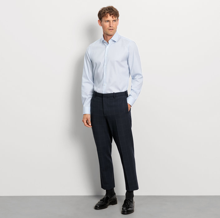 Oblymp Level Five, Businesshemd, body fit, Modern Kent, Bleu Neueste Mode