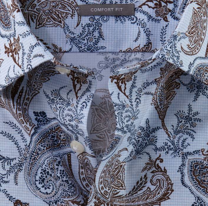 Oblymp Luxor, Businesshemd, comfort fit, New Kent, Bleu Saisonale Angebote