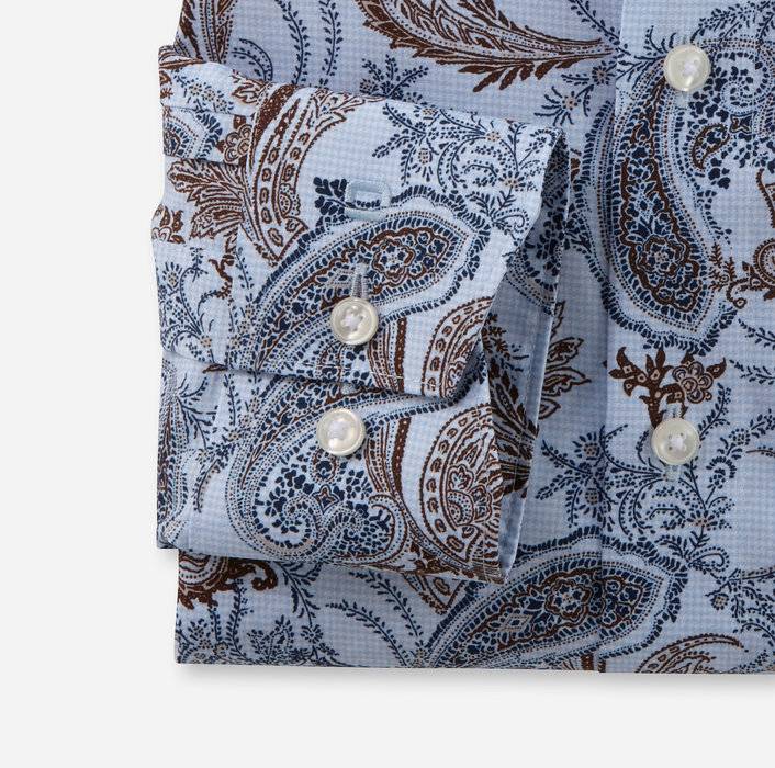 Oblymp Luxor, Businesshemd, comfort fit, New Kent, Bleu Saisonale Angebote