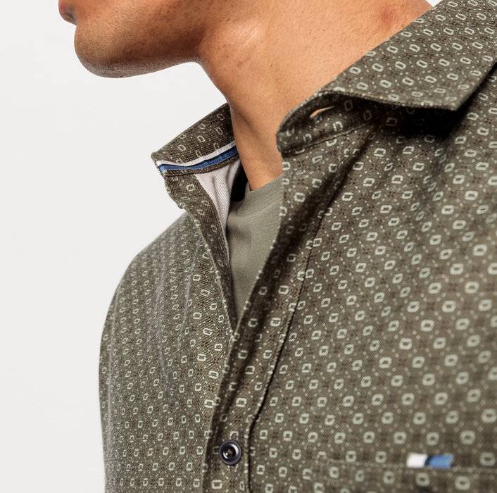 Oblymp Casual, Freizeithemd, regular fit, Kent, Oliv 50% Rabatt mit kostenlosem Versand