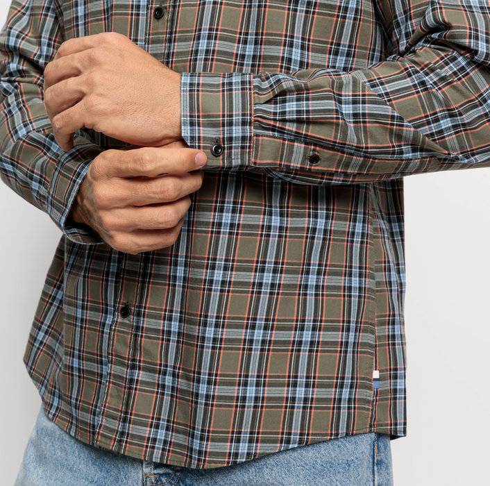 Oblymp Casual, Freizeithemd, regular fit, Kent, Oliv Clearance-Verkauf
