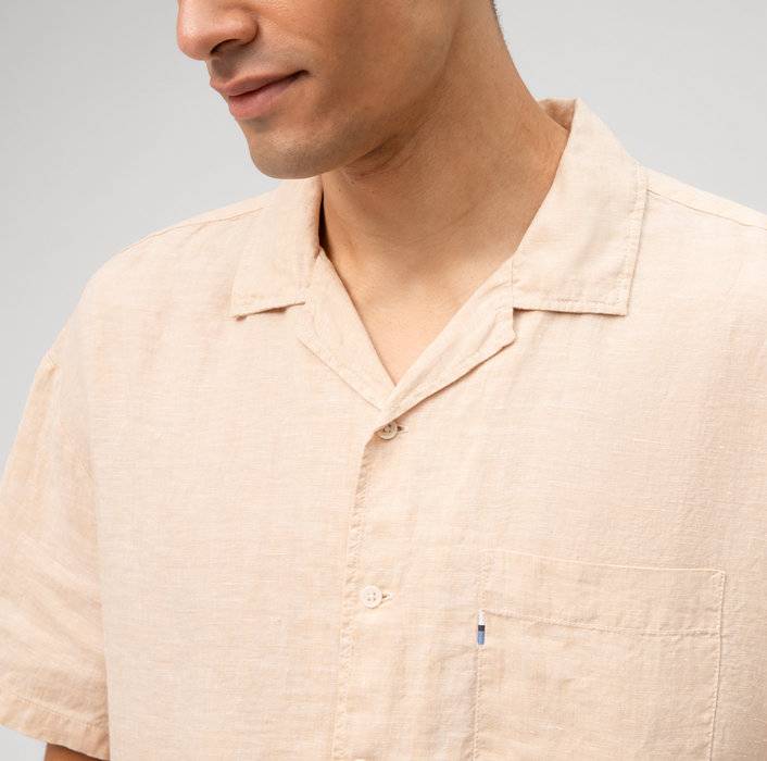 Oblymp Boris Herrmann X OLYMP, relaxed fit, Reverskragen, Beige Begrenzt auf 3 Tage