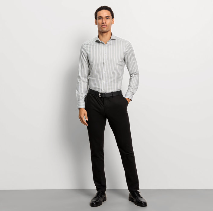 Oblymp Level Five, Businesshemd, body fit, Haifisch, Kitt Cyber Monday