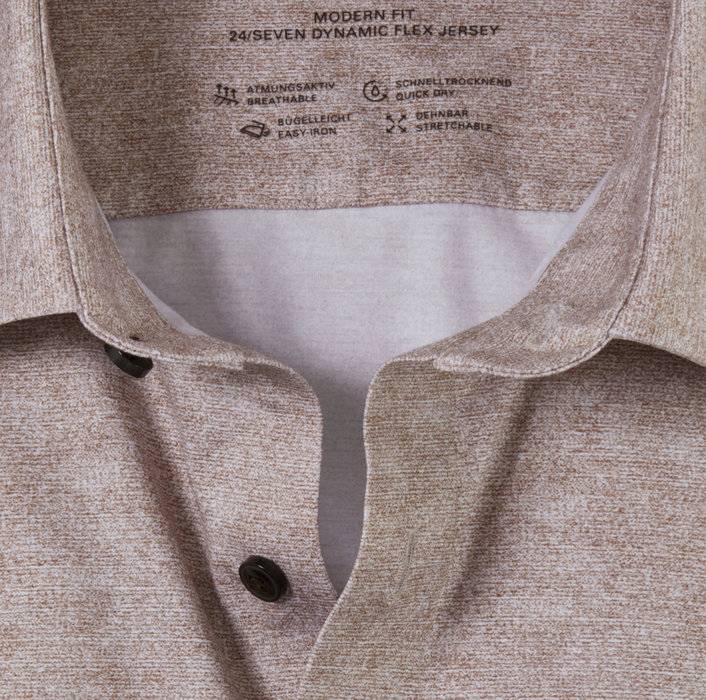 Oblymp Luxor 24/Seven, Businesshemd, modern fit, New Kent, Braun Bestseller