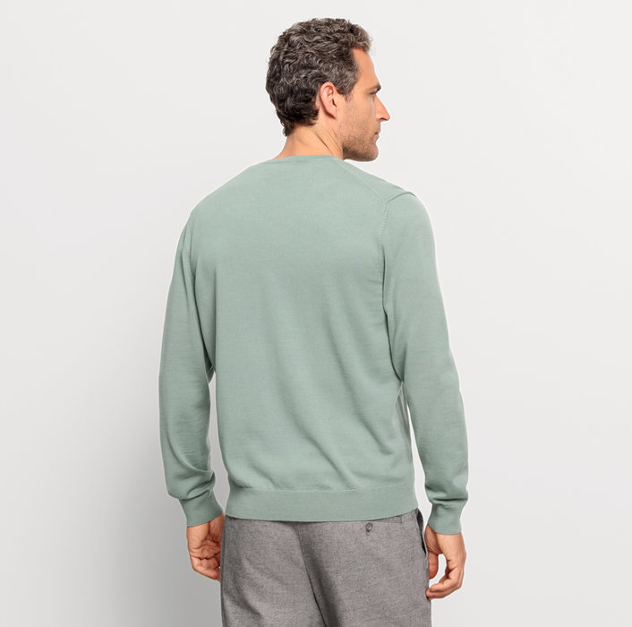 Oblymp Casual Strick, Pullover, Grau-Grün Meist gekauft