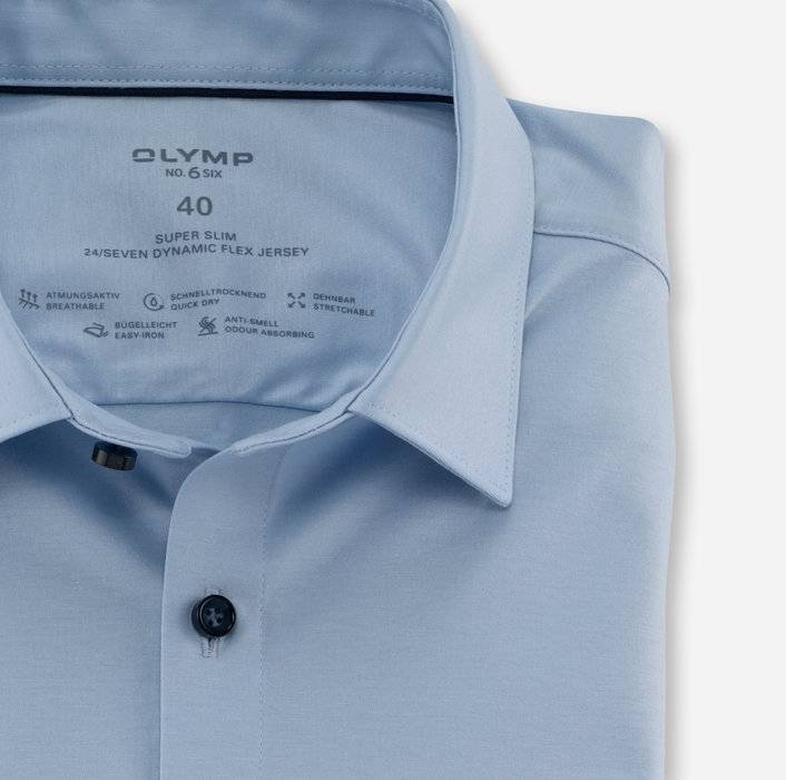 Oblymp No. Six 24/Seven, Businesshemd, super slim, Urban Kent, Hellblau Lagerräumung