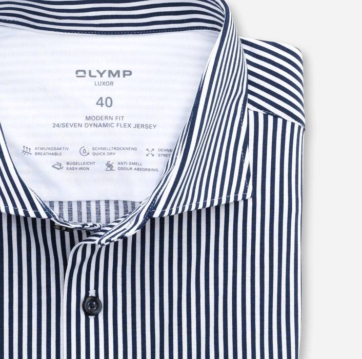 Oblymp Luxor 24/Seven, Businesshemd, modern fit, Kent, Marine Exklusive Angebote