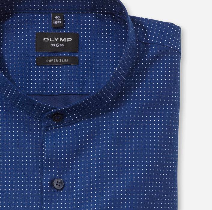Oblymp No. Six, Businesshemd, super slim, Stehkragen, Marine Saisonale Angebote