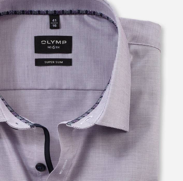 Oblymp No. Six, Businesshemd, super slim, New York Kent, Pflaume Neueste Stile