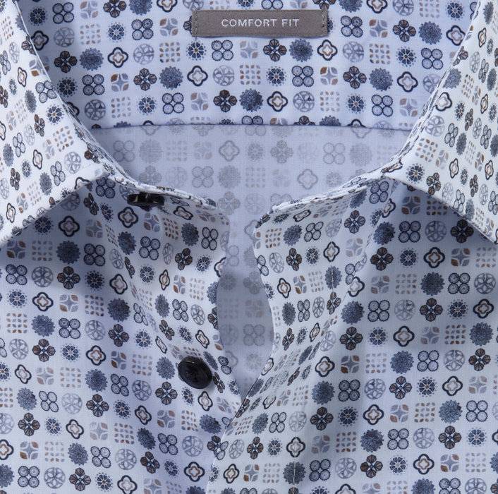 Oblymp Luxor, Businesshemd, comfort fit, New Kent, Bleu Fabrikverkauf