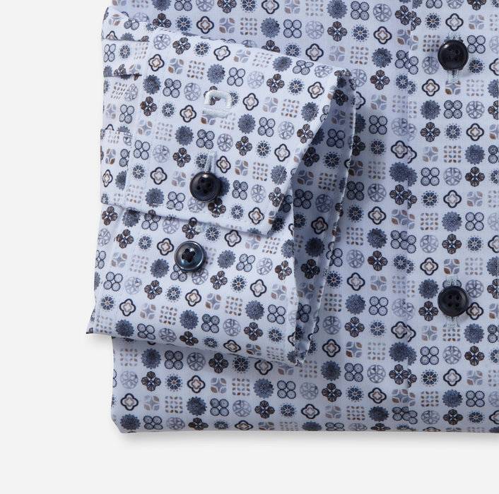 Oblymp Luxor, Businesshemd, comfort fit, New Kent, Bleu Fabrikverkauf
