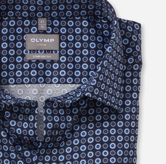 Oblymp Luxor, Businesshemd, comfort fit, New Kent, Bleu Blitzverkäufe